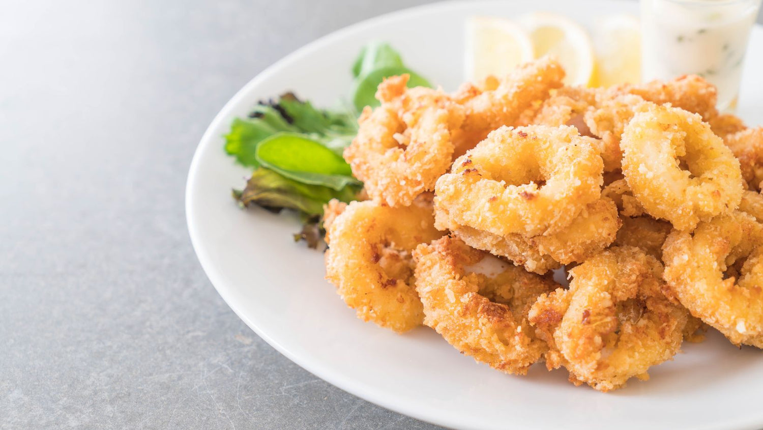 Fresh Squid Salad with Rocket & Emelia's Garlic Aioli