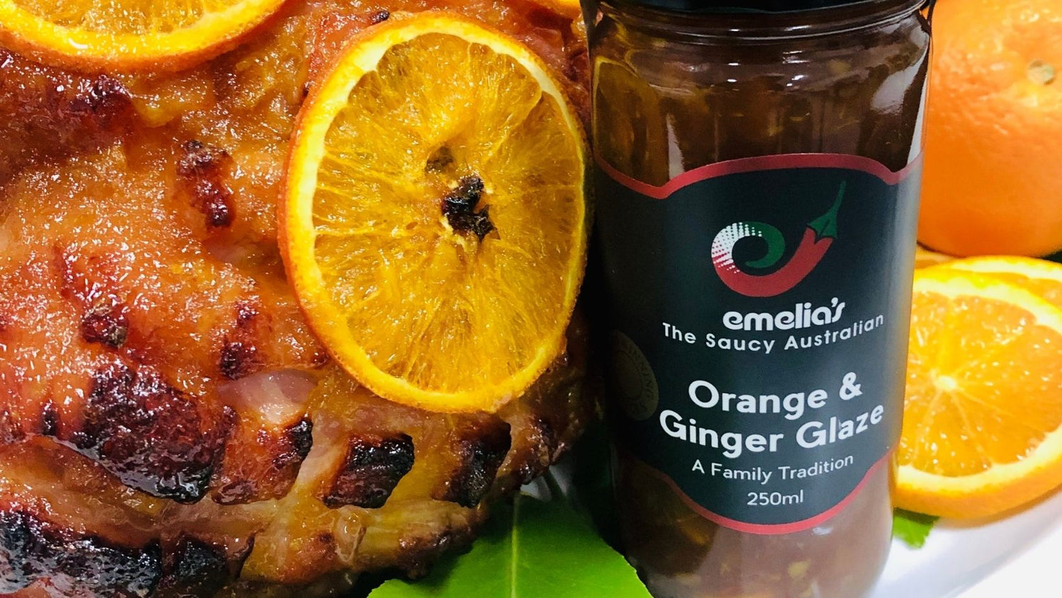 Emelia’s Orange & Ginger Glazed Ham: A Citrus-Spiced Delight