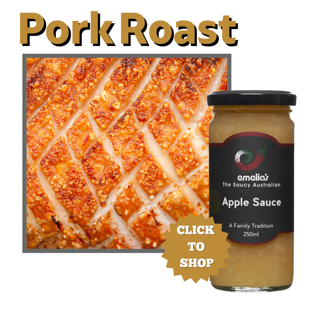 Christmas Pork Roast with Emelia's Apple or Cranberry Sauce