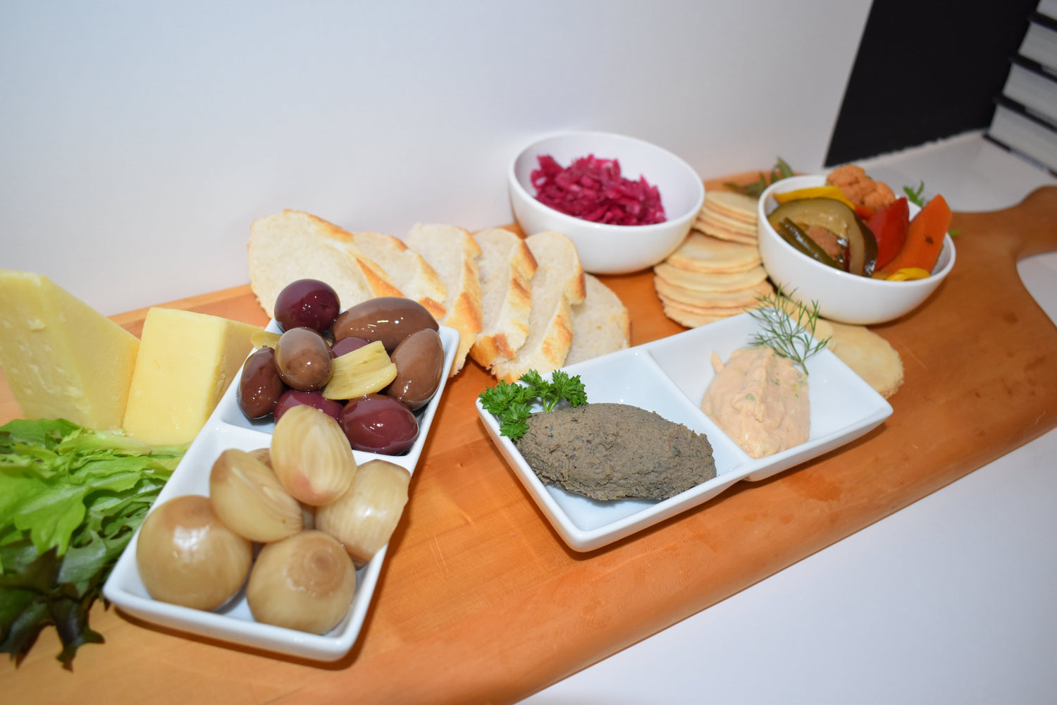 The Ultimate Party Platter: Featuring Emelia’s Award-Winning Pickled Onions, Infused Olives &amp; Epicurean Salad