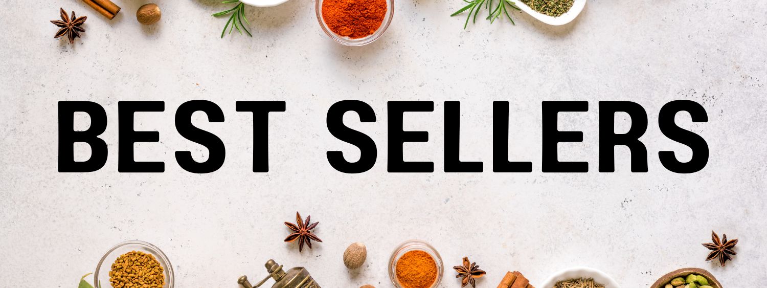 Herbs and Spice with Best Sellers written. Emelia's Australian Made Sauces and Dressings