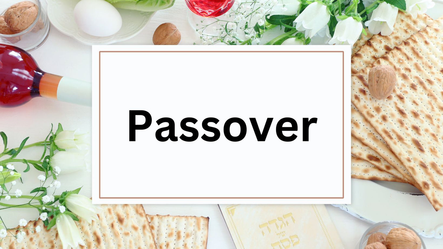 A sign with Passover Collection for Emelia&