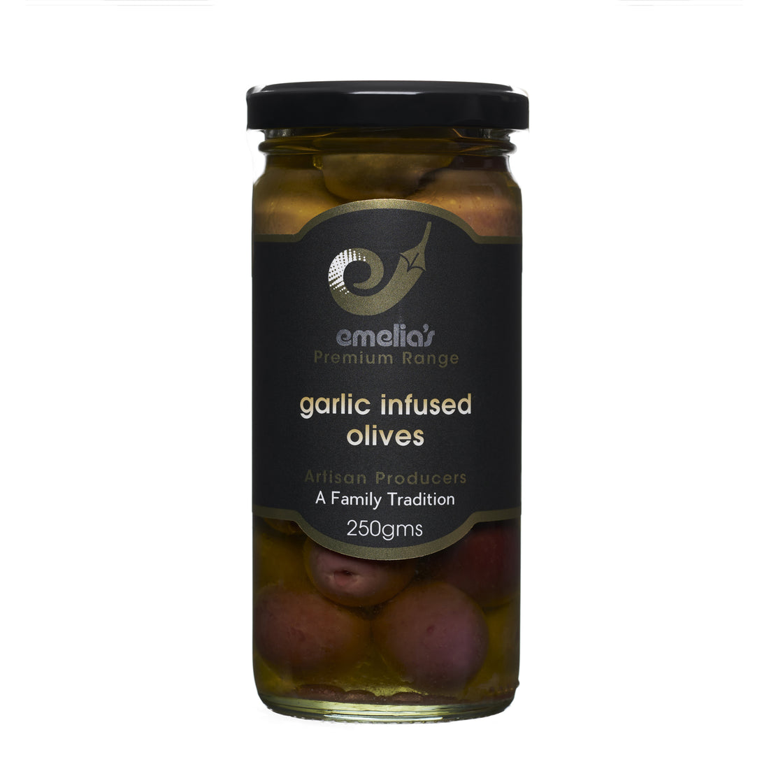 Garlic infused olives